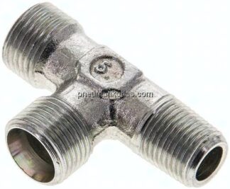 LE-Schneidringverschraubung R 1/8"-8 LL (M12x1), ohne Mutter & Schneidring, Stahl verzinkt