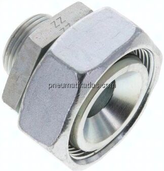 Reduziereinsatz 42 L-22 L (M30x2), ohne Mutter & Schneidring, Stahl verzinkt