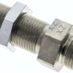 Schott-Schneidringverschraubung 10 S (M18x1,5), ohne Mutter & Schneidring, Stahl verzinkt