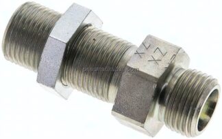 Schott-Schneidringverschraubung 10 S (M18x1,5), ohne Mutter & Schneidring, Stahl verzinkt
