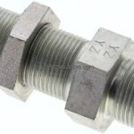 Schott-Schneidringverschraubung 14 S (M22x1,5), ohne Mutter & Schneidring, Stahl verzinkt