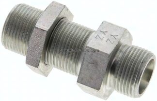 Schott-Schneidringverschraubung 14 S (M22x1,5), ohne Mutter & Schneidring, Stahl verzinkt
