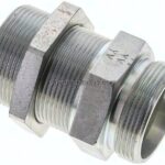 Schott-Schneidringverschraubung 35 L (M45x2), ohne Mutter & Schneidring, Stahl verzinkt
