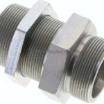 Schott-Schneidringverschraubung 38 S (M52x2), ohne Mutter & Schneidring, Stahl verzinkt