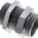 Schott-Schneidringverschraubung 42 L (M52x2), ohne Mutter & Schneidring, Stahl verzinkt