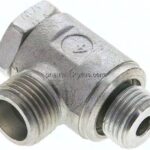 Winkel-Schwenkverschraubung M 16x1,5-10 S (M18x1,5), ohne Mutter & Schneidring, Stahl verzinkt