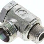 Winkel-Schwenkverschraubung M 16x1,5-12 L (M18x1,5), ohne Mutter & Schneidring, Stahl verzinkt