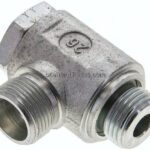 Winkel-Schwenkverschraubung G 1/2"-14 S (M22x1,5), ohne Mutter & Schneidring, Stahl verzinkt