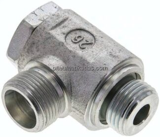 Winkel-Schwenkverschraubung G 1/2"-14 S (M22x1,5), ohne Mutter & Schneidring, Stahl verzinkt
