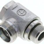 Winkel-Schwenkverschraubung M 22x1,5-18 L (M26x1,5), ohne Mutter & Schneidring, Stahl verzinkt