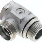 Winkel-Schwenkverschraubung G 3/4"-22 L (M30x2), ohne Mutter & Schneidring, Stahl verzinkt