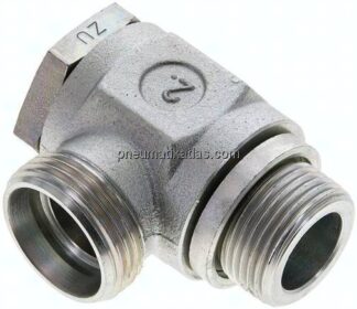 Winkel-Schwenkverschraubung G 3/4"-22 L (M30x2), ohne Mutter & Schneidring, Stahl verzinkt