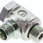 Winkel-Schwenkverschraubung M 10x1-6 LL (M10x1), ohne Mutter & Schneidring, Stahl verzinkt