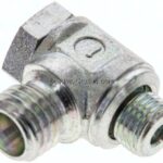 Winkel-Schwenkverschraubung M 10x1-6 L (M12x1,5), ohne Mutter & Schneidring, Stahl verzinkt