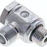 Winkel-Schwenkverschraubung G 1/4"-6 S (M14x1,5), ohne Mutter & Schneidring, Stahl verzinkt