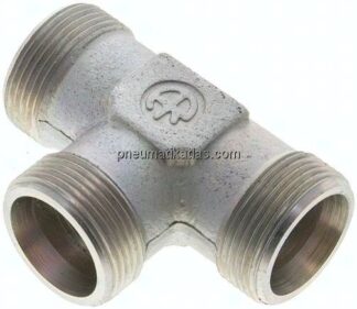 T-Schneidringverschraubung 25 S (M36x2), ohne Mutter & Schneidring, Stahl verzinkt