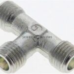 T-Schneidringverschraubung 6 S (M14x1,5), ohne Mutter & Schneidring, Stahl verzinkt
