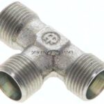 T-Schneidringverschraubung 8 LL (M12x1), ohne Mutter & Schneidring, Stahl verzinkt