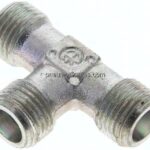 T-Schneidringverschraubung 8 S (M16x1,5), ohne Mutter & Schneidring, Stahl verzinkt