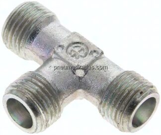 T-Schneidringverschraubung 8 S (M16x1,5), ohne Mutter & Schneidring, Stahl verzinkt