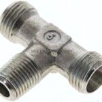T-Schneidringverschraubung R 1/4"-10 L (M16x1,5), ohne Mutter & Schneidring, Stahl verzinkt
