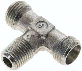 T-Schneidringverschraubung R 1/4"-10 L (M16x1,5), ohne Mutter & Schneidring, Stahl verzinkt
