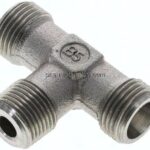 T-Schneidringverschraubung R 3/8"-10 S (M18x1,5), ohne Mutter & Schneidring, Stahl verzinkt