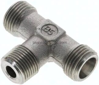 T-Schneidringverschraubung R 3/8"-10 S (M18x1,5), ohne Mutter & Schneidring, Stahl verzinkt