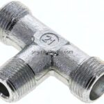 T-Schneidringverschraubung R 3/8"-12 S (M20x1,5), ohne Mutter & Schneidring, Stahl verzinkt