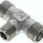 T-Schneidringverschraubung R 1/2"-16 S (M24x1,5), ohne Mutter & Schneidring, Stahl verzinkt