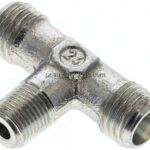 T-Schneidringverschraubung R 1/8"-6 L (M12x1,5), ohne Mutter & Schneidring, Stahl verzinkt