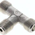 T-Schneidringverschraubung R 1/4"-6 S (M14x1,5), ohne Mutter & Schneidring, Stahl verzinkt
