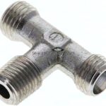 T-Schneidringverschraubung R 1/4"-8 L (M14x1,5), ohne Mutter & Schneidring, Stahl verzinkt