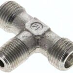 T-Schneidringverschraubung R 1/4"-8 S (M16x1,5), ohne Mutter & Schneidring, Stahl verzinkt
