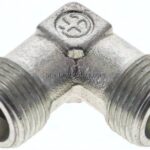 Winkel-Schneidringverschraubung 10 S (M18x1,5), ohne Mutter & Schneidring, Stahl verzinkt