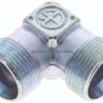 Winkel-Schneidringverschraubung 12 LL (M16x1), ohne Mutter & Schneidring, Stahl verzinkt
