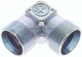 Winkel-Schneidringverschraubung 12 LL (M16x1), ohne Mutter & Schneidring, Stahl verzinkt
