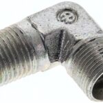 Winkel-Schneidringverschraub. R 1/4"-10 LL (M14x1), ohne Mutter & Schneidring, Stahl verzinkt