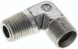 Winkel-Schneidringverschraub. R 1/4"-10 LL (M14x1), ohne Mutter & Schneidring, Stahl verzinkt