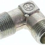 Winkel-Schneidringverschraub. R 3/8"-10 L (M16x1,5), ohne Mutter & Schneidring, Stahl verzinkt
