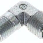 Winkel-Schneidringverschraub. NPT 1/4"-10 L (M16x1,5), ohne Mutter & Schneidring, Stahl verzinkt