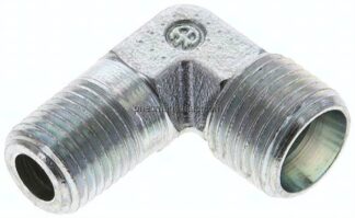 Winkel-Schneidringverschraub. NPT 1/4"-10 L (M16x1,5), ohne Mutter & Schneidring, Stahl verzinkt