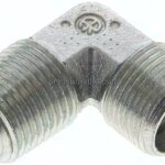Winkel-Schneidringverschraub. NPT 1/2"-15 L (M22x1,5), ohne Mutter & Schneidring, Stahl verzinkt