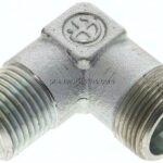 Winkel-Schneidringverschraub. NPT 1/2"-16 S (M24x1,5), ohne Mutter & Schneidring, Stahl verzinkt