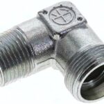 Winkel-Schneidringverschraub. R 1/2"-18 L (M26x1,5), ohne Mutter & Schneidring, Stahl verzinkt