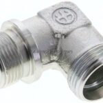 Winkel-Schneidringverschraub. G 3/4"-22 L (M30x2), ohne Mutter & Schneidring, Stahl verzinkt