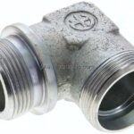 Winkel-Schneidringverschraub. G 1-1/4"-35 L (M45x2), ohne Mutter & Schneidring, Stahl verzinkt