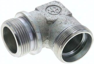 Winkel-Schneidringverschraub. G 1-1/4"-35 L (M45x2), ohne Mutter & Schneidring, Stahl verzinkt