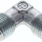 Winkel-Schneidringverschraub. NPT 1/8"-6 LL (M10x1), ohne Mutter & Schneidring, Stahl verzinkt