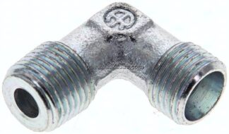 Winkel-Schneidringverschraub. NPT 1/8"-6 LL (M10x1), ohne Mutter & Schneidring, Stahl verzinkt
